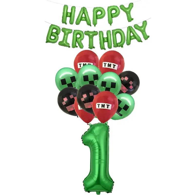 Décorations d'anniversaire - Minecraft - Blocs & Idées