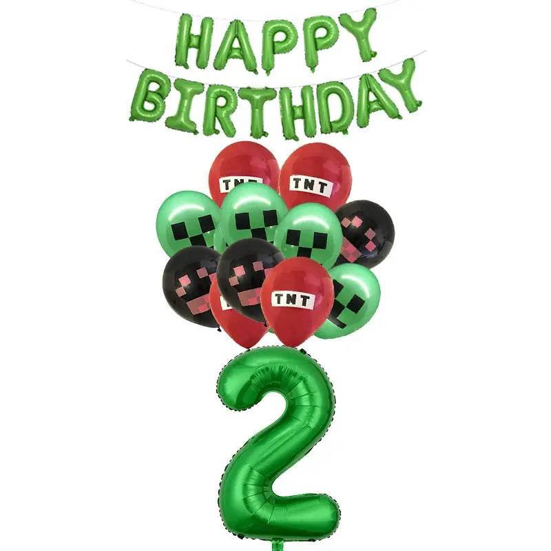 Décorations d'anniversaire - Minecraft - Blocs & Idées