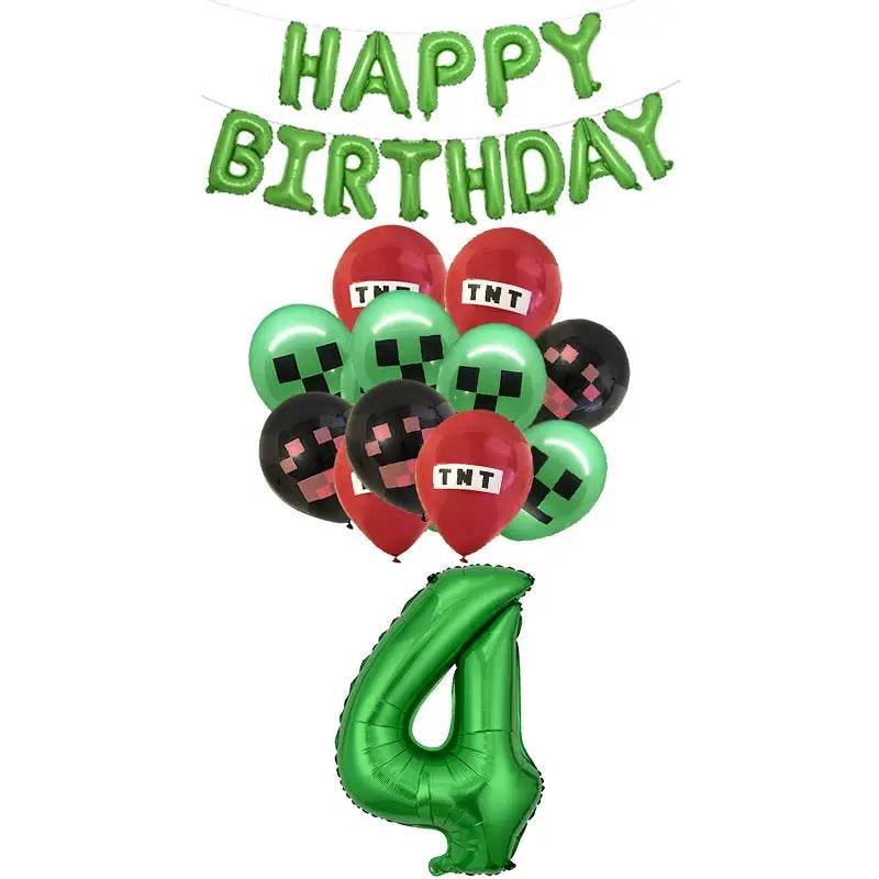 Décorations d'anniversaire - Minecraft - Blocs & Idées