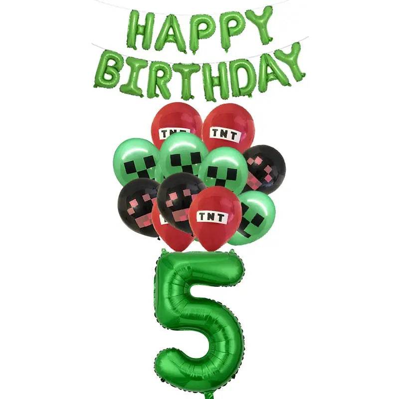 Décorations d'anniversaire - Minecraft - Blocs & Idées