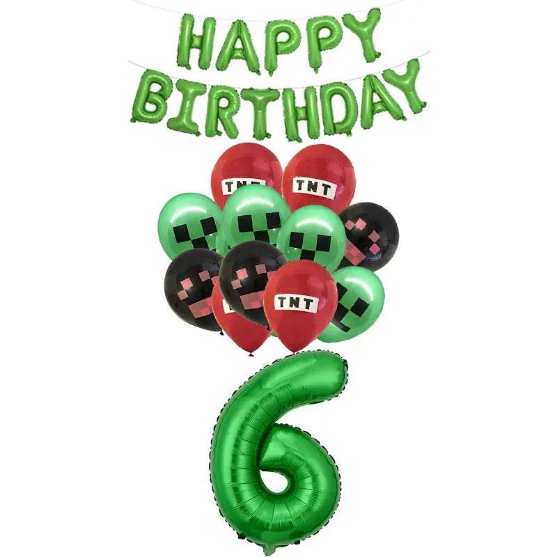 Décorations d'anniversaire - Minecraft - Blocs & Idées