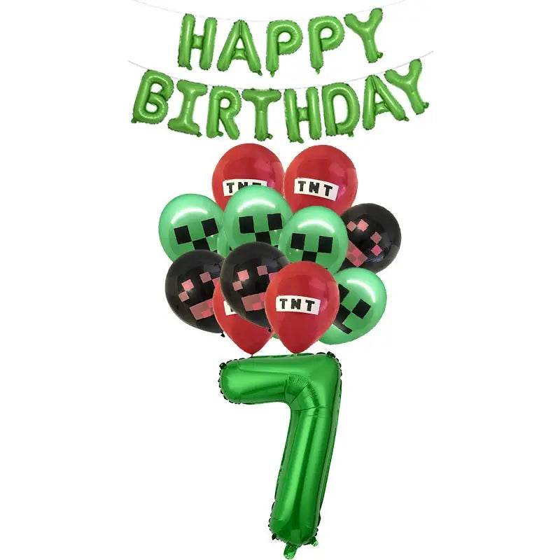 Décorations d'anniversaire - Minecraft - Blocs & Idées