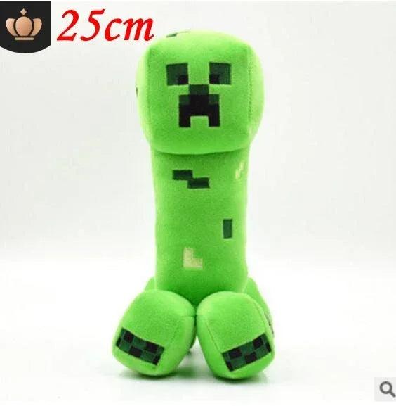 Peluche Minecraft Creeper de 25 cm, douce et colorée, idéale pour les fans du jeu vidéo