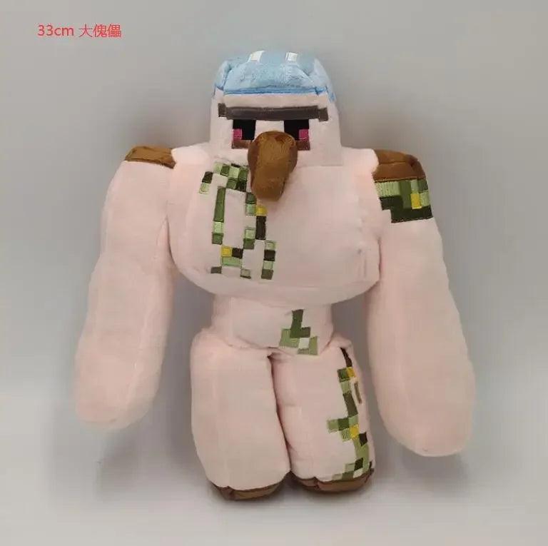 Peluche Minecraft en forme de personnage avec un design coloré et doux pour les fans de jeux