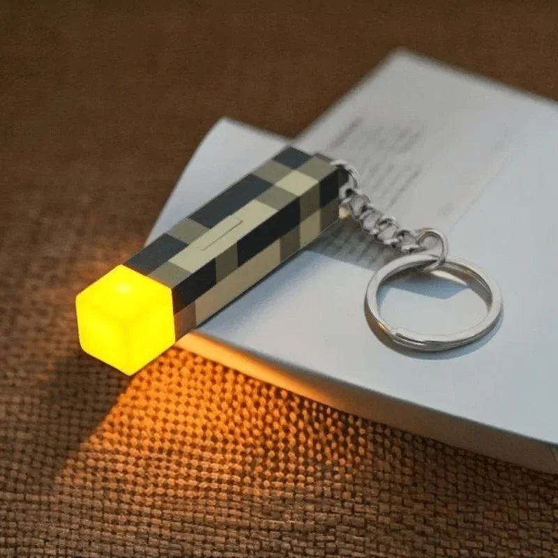 Torch Keychain - Minecraft