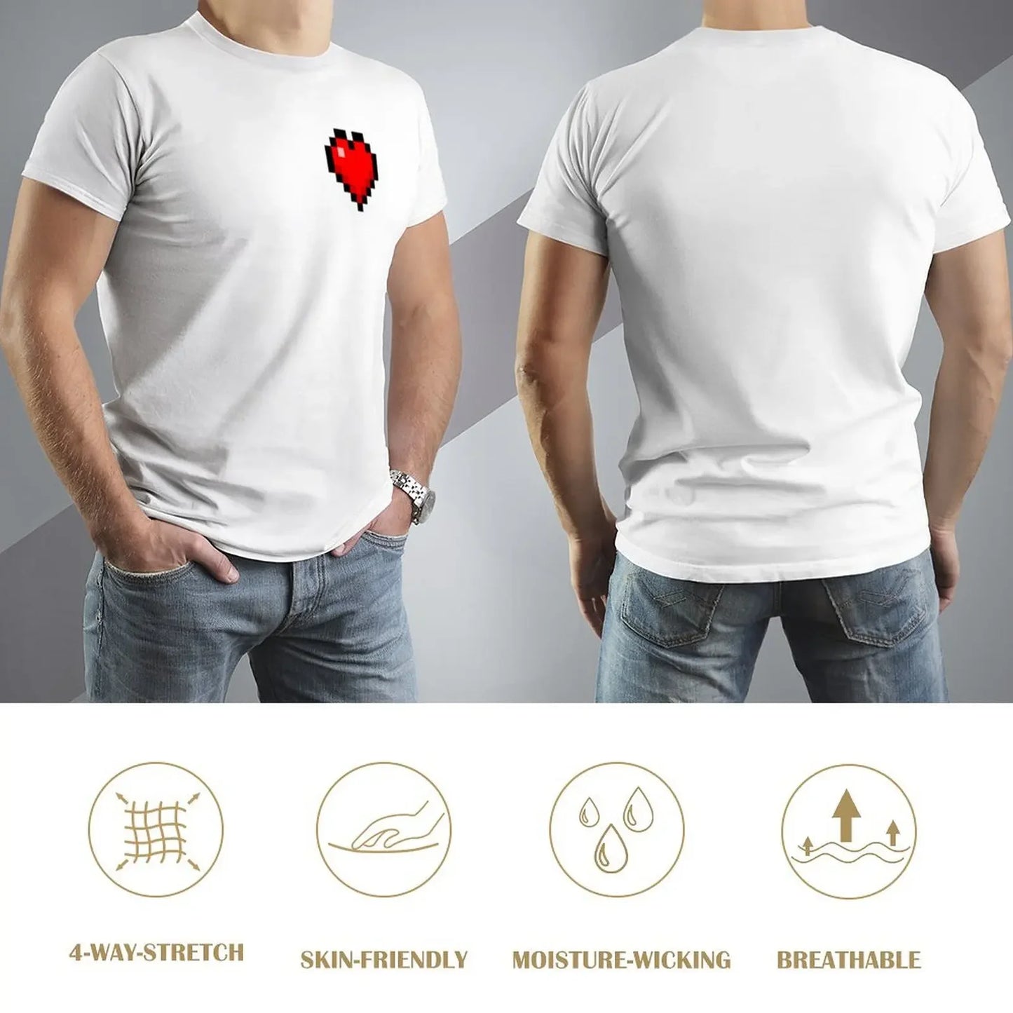 Heart T-Shirt - Minecraft