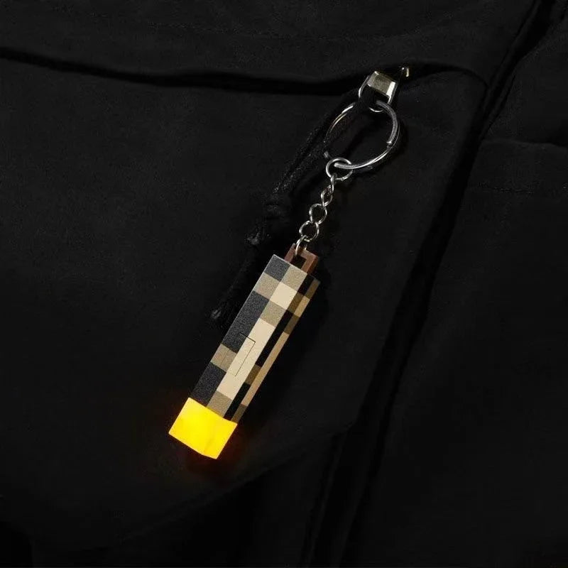 Torch Keychain - Minecraft