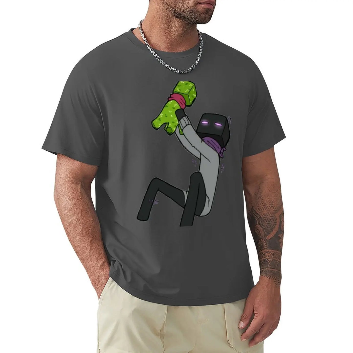 T-Shirt Enderman et Creeper - Minecraft