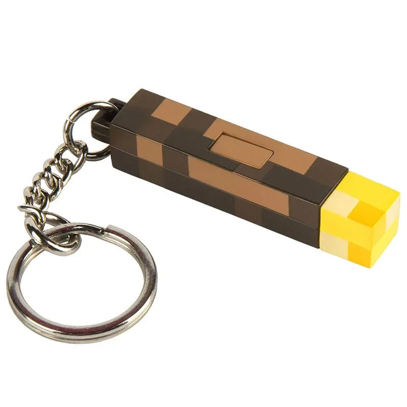 Torch Keychain - Minecraft