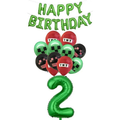 Décorations d'anniversaire - Minecraft - Blocs & Idées