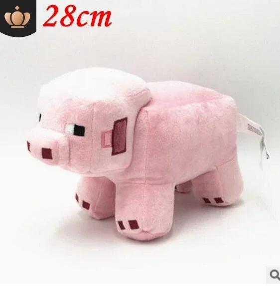 Peluche Minecraft en forme de cochon de 28 cm, douce et parfaite pour les fans de jeux