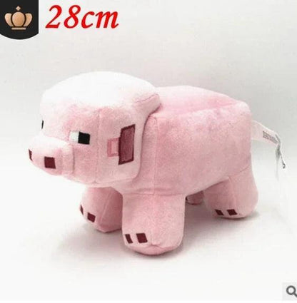 Peluche Minecraft en forme de cochon de 28 cm, douce et parfaite pour les fans de jeux