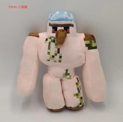 Peluche Minecraft en forme de personnage avec un design coloré et doux pour les fans de jeux